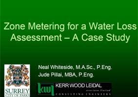 Zone Metering for a Water Loss Assessment – A Case Study